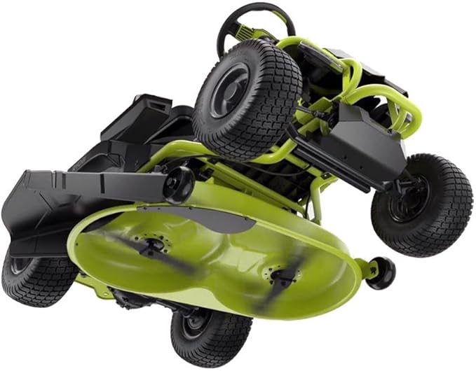 Ryobi 38" 100Ah Electric Rear-Engine Riding Lawn Mower – RY48111