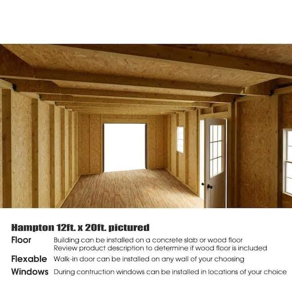 Best barns Hampton 12×24 Wood Storage Shed