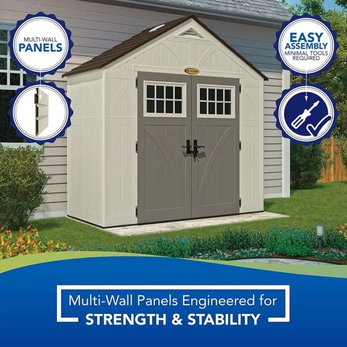 Suncast BMS8400D 4in x 8in Tremont Storage Shed