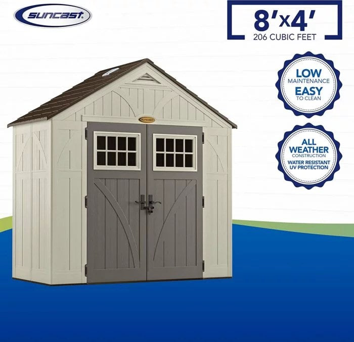 Suncast BMS8400D 4in x 8in Tremont Storage Shed