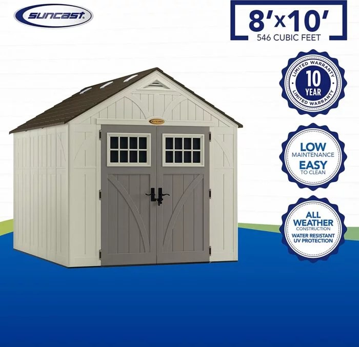 Suncast BMS8100 8in x 10in Tremont Storage Shed