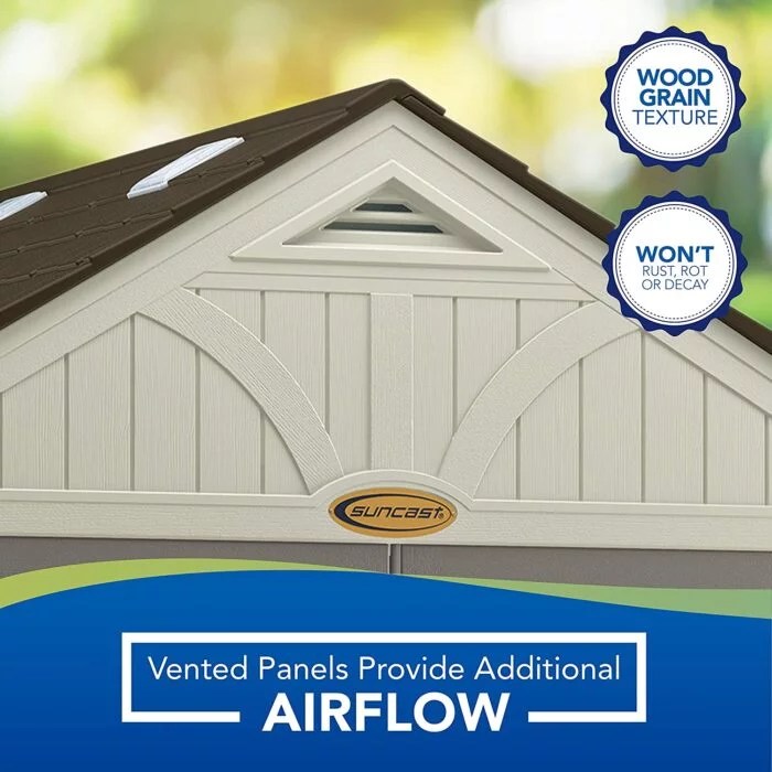 Suncast BMS8100 8in x 10in Tremont Storage Shed