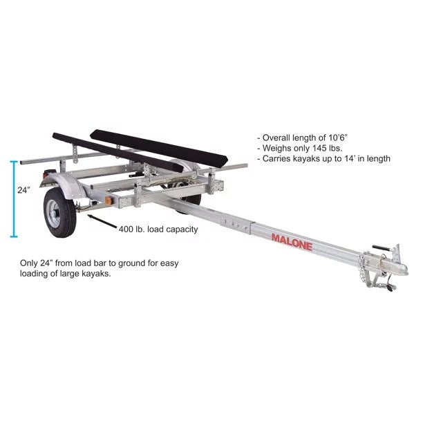 Malone EcoLight Single Kayak Trailer